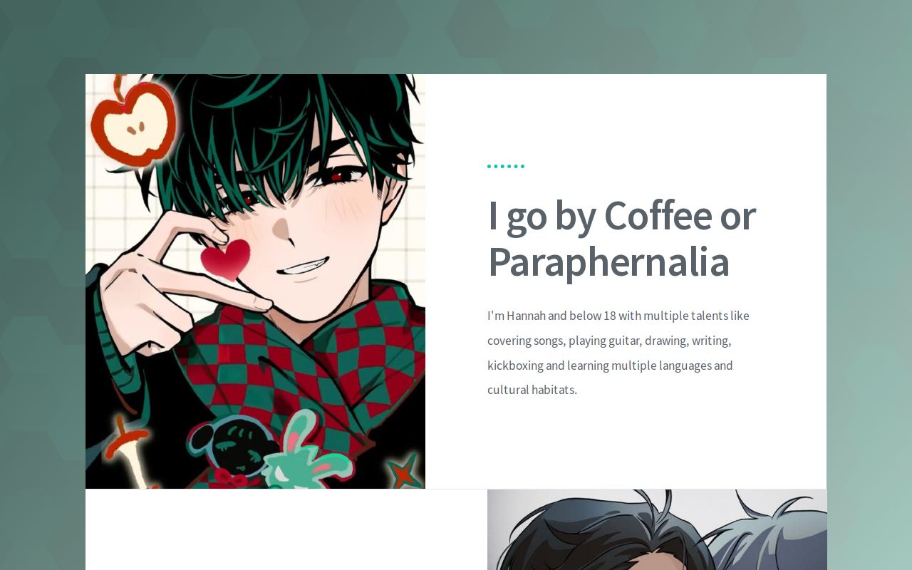 Carrd profile picture for @paraphernalia